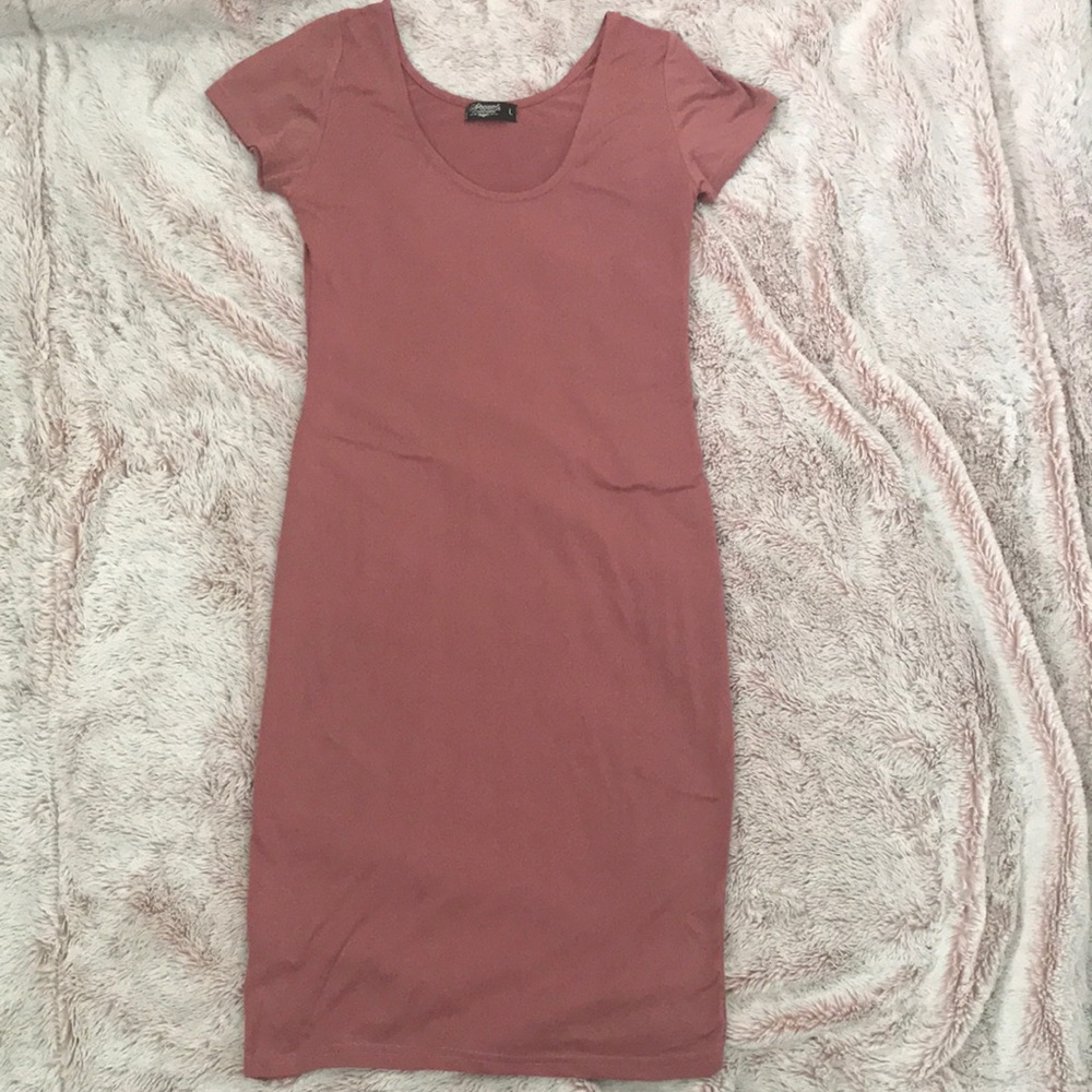 Rustic Pink Midi Dress